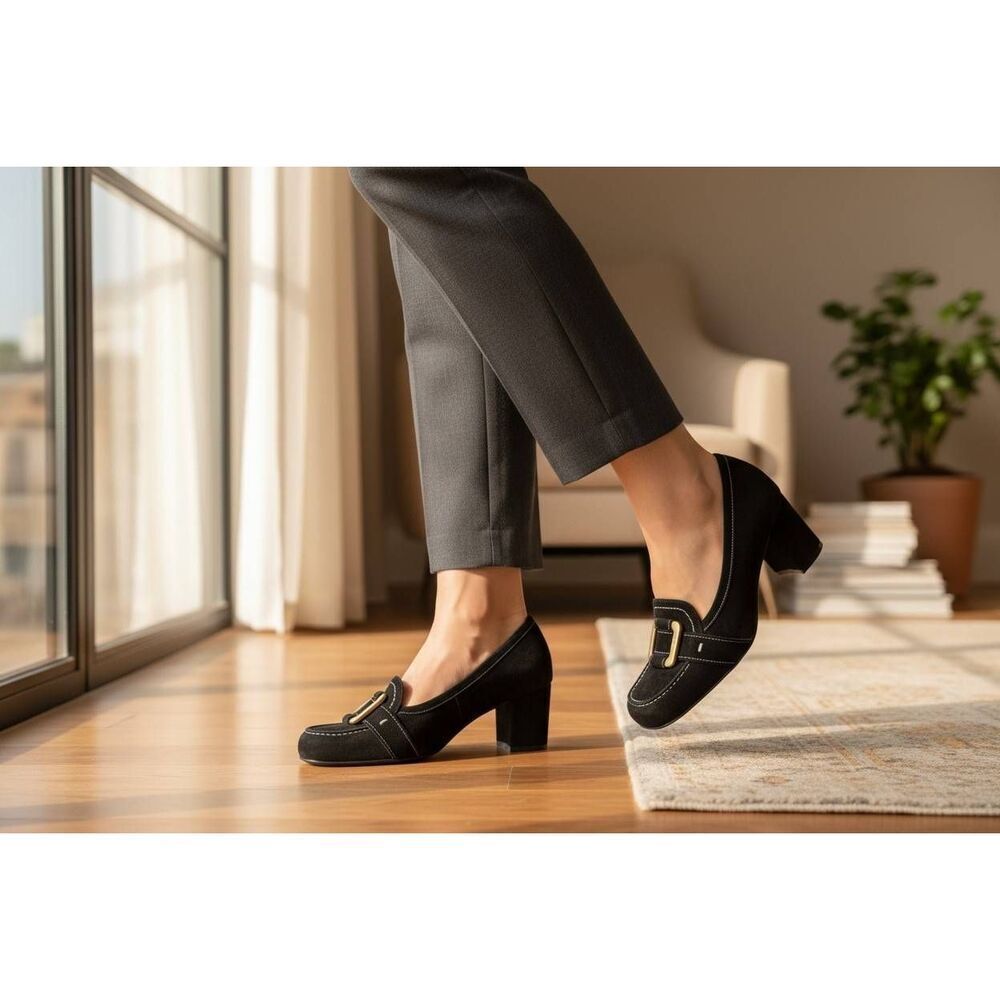 Salvatore Ferragamo block loafers